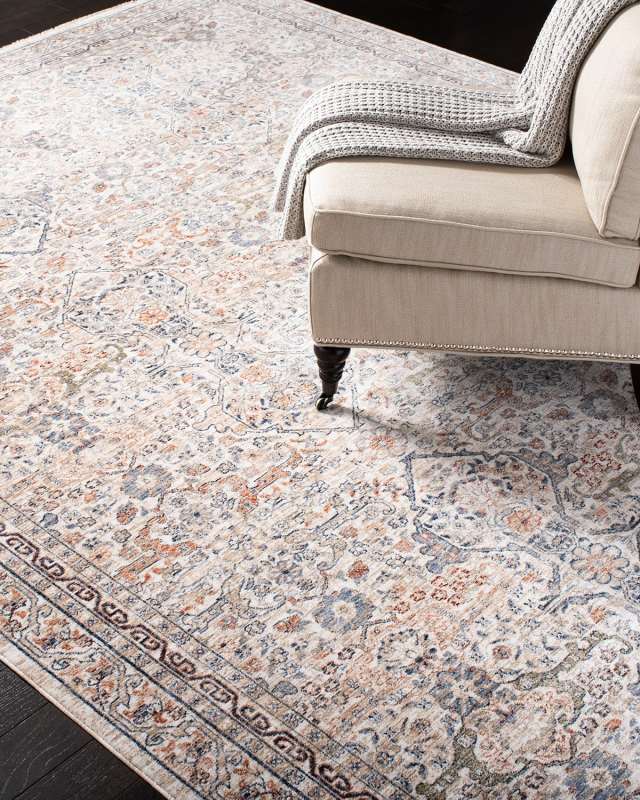 Belvoir Ivory Power-Loomed Rug, 6' x 9'